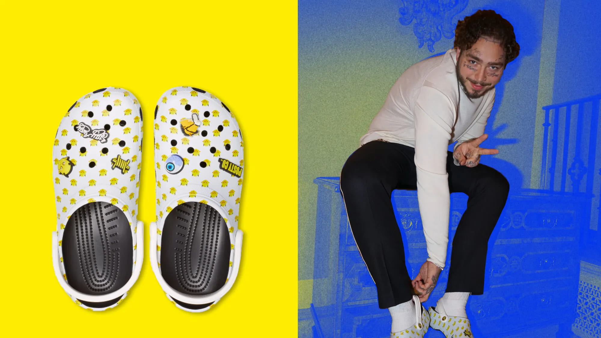 crocs collaboration with postmalone