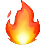 Inspiring innovation with fire emoji icon
